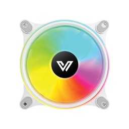 VALUE-TOP W1298S 12CM White Ring Light Static RGB Case Fan
